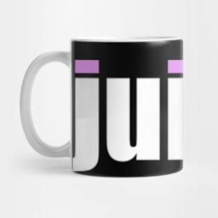 'Juicy' Contemporary Design Text Slogan Mug